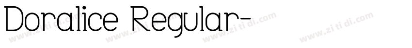Doralice Regular字体转换
